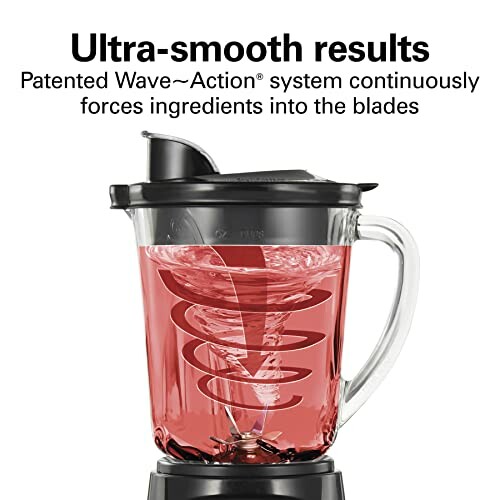 Blender with patented Wave-Action system for ultra-smooth results.